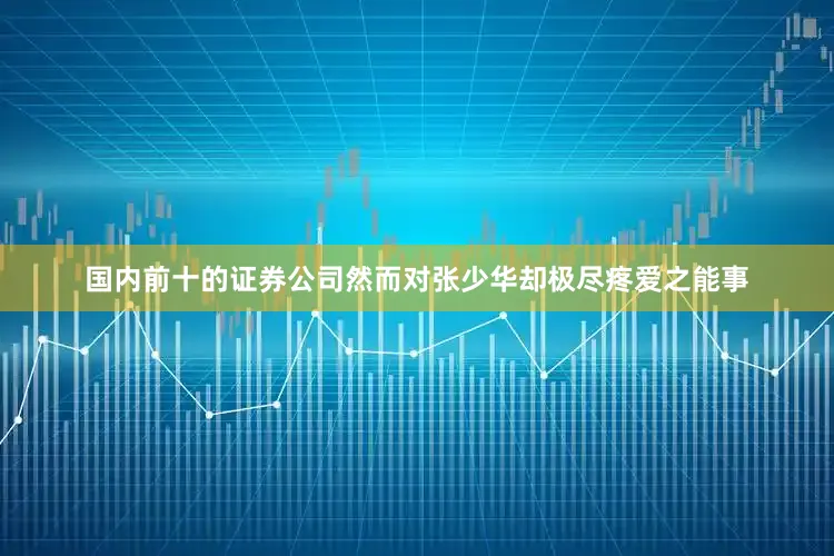 国内前十的证券公司然而对张少华却极尽疼爱之能事