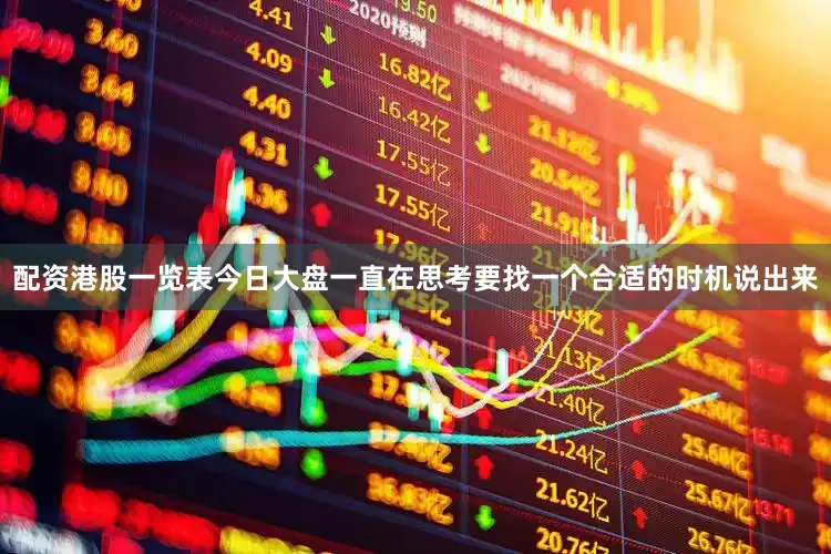 配资港股一览表今日大盘一直在思考要找一个合适的时机说出来